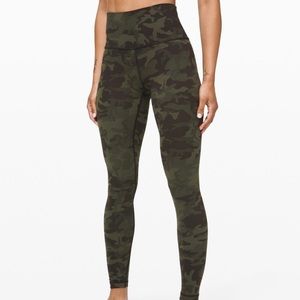 Lululemon Align Pant Legging Size 6 Green Camo